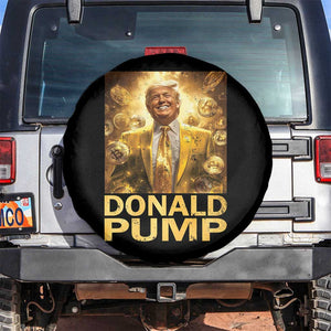Funny Trump Bitcoin 2025 Spare Tire Cover Donald Pump TS11 No hole Black Print Your Wear
