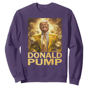 Funny Trump Bitcoin 2025 Sweatshirt Donald Pump TS11 Purple Print Your Wear
