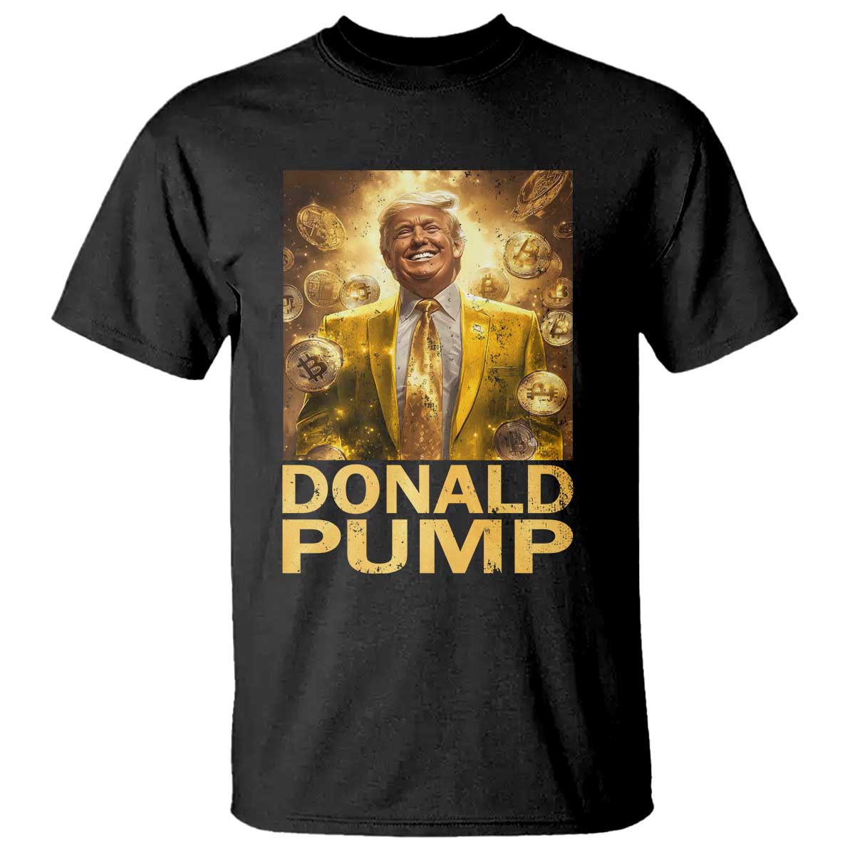 Funny Trump Bitcoin 2025 T Shirt Donald Pump TS11 Black Print Your Wear