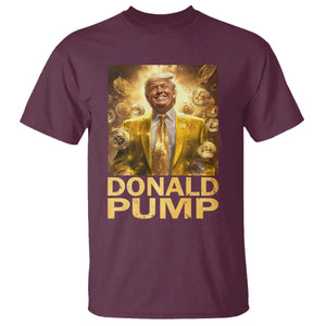 Funny Trump Bitcoin 2025 T Shirt Donald Pump TS11 Maroon Print Your Wear