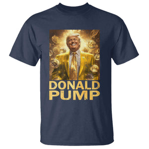 Funny Trump Bitcoin 2025 T Shirt Donald Pump TS11 Navy Print Your Wear