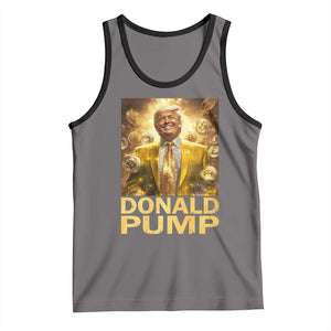 Funny Trump Bitcoin 2025 Tank Top Donald Pump TS11 Deep Heather Black Print Your Wear