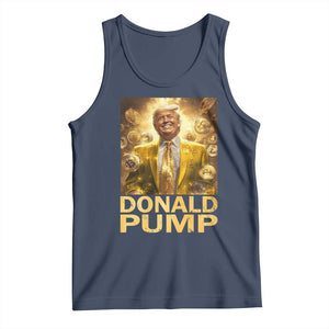 Funny Trump Bitcoin 2025 Tank Top Donald Pump TS11 Navy Print Your Wear