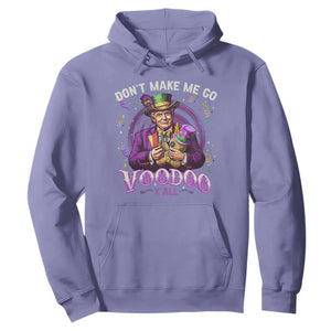 Funny Mardi Gras Trump Hoodie Don't Make Me Go Voodoo Y'all TS11 Violet Print Your Wear