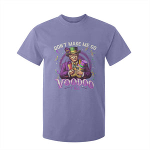 Funny Mardi Gras Trump T Shirt For Kid Don't Make Me Go Voodoo Y'all TS11 Violet Print Your Wear