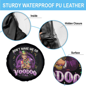 Funny Mardi Gras Trump Spare Tire Cover Don't Make Me Go Voodoo Y'all TS11 Print Your Wear