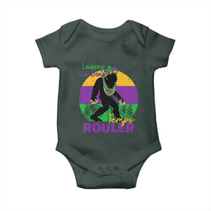 Funny Bigfoot Mardi Gras Baby Onesie Laissez Les Bons Temps Rouler Bald Cypress TS11 Print Your Wear