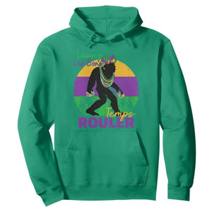 Funny Bigfoot Mardi Gras Hoodie Laissez Les Bons Temps Rouler Bald Cypress TS11 Irish Green Print Your Wear