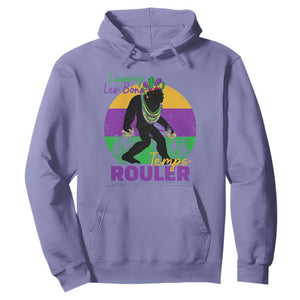 Funny Bigfoot Mardi Gras Hoodie Laissez Les Bons Temps Rouler Bald Cypress TS11 Violet Print Your Wear