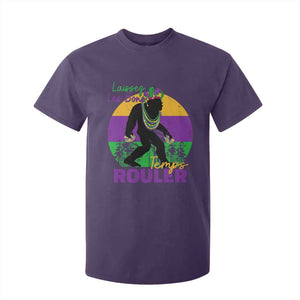 Funny Bigfoot Mardi Gras T Shirt For Kid Laissez Les Bons Temps Rouler Bald Cypress TS11 Purple Print Your Wear