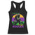 Funny Bigfoot Mardi Gras Racerback Tank Top Laissez Les Bons Temps Rouler Bald Cypress TS11 Black Print Your Wear