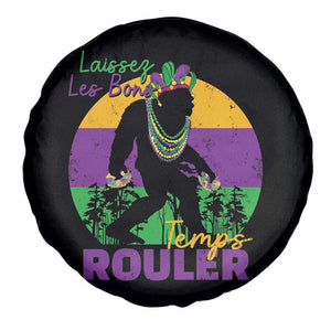 Funny Bigfoot Mardi Gras Spare Tire Cover Laissez Les Bons Temps Rouler Bald Cypress TS11 Print Your Wear