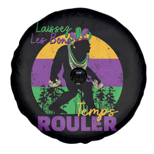 Funny Bigfoot Mardi Gras Spare Tire Cover Laissez Les Bons Temps Rouler Bald Cypress TS11 Print Your Wear
