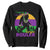 Funny Bigfoot Mardi Gras Sweatshirt Laissez Les Bons Temps Rouler Bald Cypress TS11 Black Print Your Wear