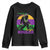 Funny Bigfoot Mardi Gras Youth Sweatshirt Laissez Les Bons Temps Rouler Bald Cypress TS11 Black Print Your Wear