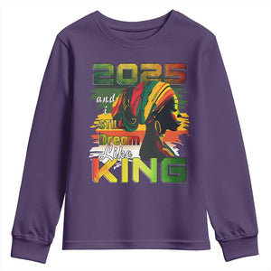 2025 And I Still Dream Like King Youth Sweatshirt Martin Luther King Day TS11 Purple Print Your Wear