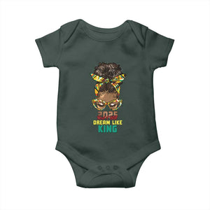 2025 And I Still Dream Like King MLK Day Baby Onesie Messy Bun Black History Month TS11 Print Your Wear