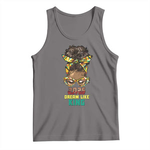 2025 And I Still Dream Like King MLK Day Tank Top Messy Bun Black History Month TS11 Deep Heather Print Your Wear