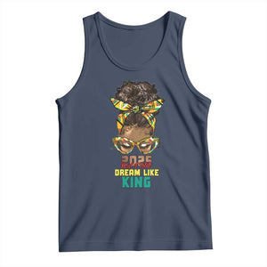 2025 And I Still Dream Like King MLK Day Tank Top Messy Bun Black History Month TS11 Navy Print Your Wear