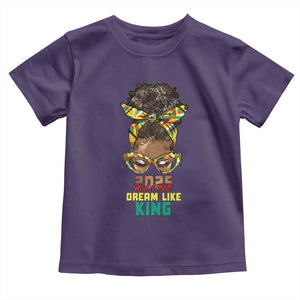 2025 And I Still Dream Like King MLK Day Toddler T Shirt Messy Bun Black History Month TS11 Purple Print Your Wear