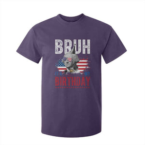 Funny George Washingtons Birthday T Shirt For Kid Bruh It Is My Birthday Presidents Day TS11 Purple Print Your Wear