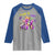 Funny Mardi Gras Raglan Shirt Walk It Like A Dog Balloon New Orleans TS11 Sport Gray Royal Print Your Wear