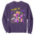 Funny Mardi Gras Sweatshirt Walk It Like A Dog Balloon New Orleans TS11 Purple Print Your Wear