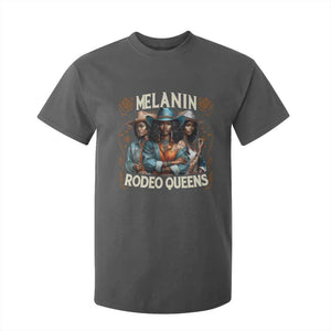 Melanin Rodeo Queen T Shirt For Kid African American Melanin Black Cowgirl Swag TS11 Dark Heather Print Your Wear