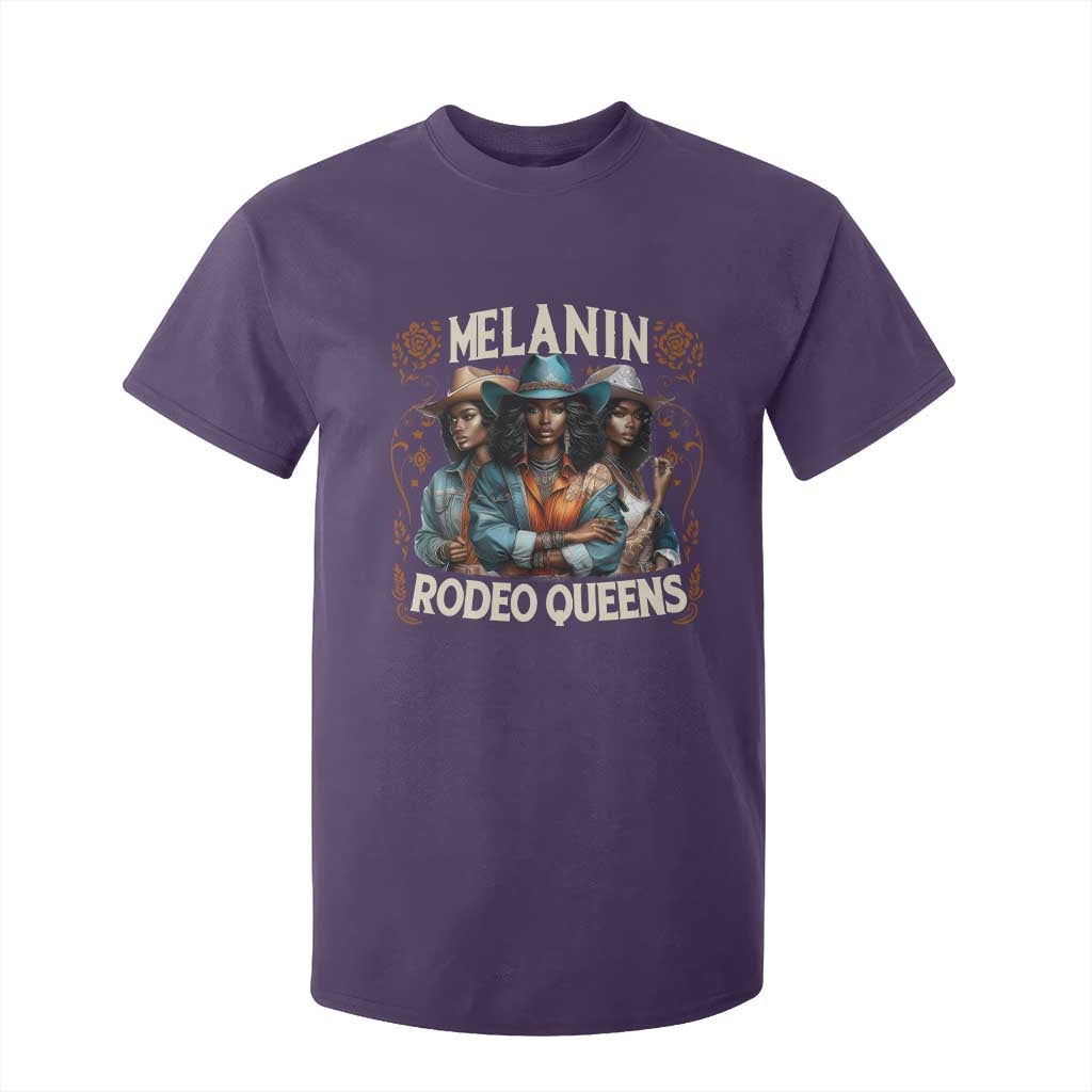 Melanin Rodeo Queen T Shirt For Kid African American Melanin Black Cowgirl Swag TS11 Purple Print Your Wear