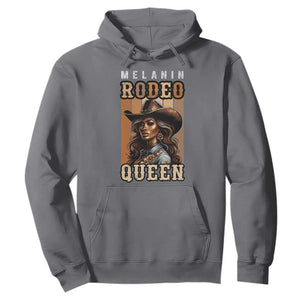 Melanin Rodeo Queen Hoodie African American Melanin Black Cowgirl TS11 Charcoal Print Your Wear