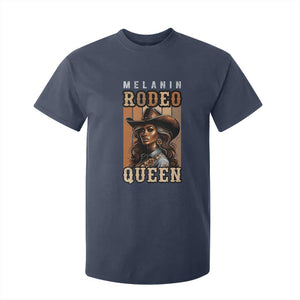 Melanin Rodeo Queen T Shirt For Kid African American Melanin Black Cowgirl TS11 Navy Print Your Wear