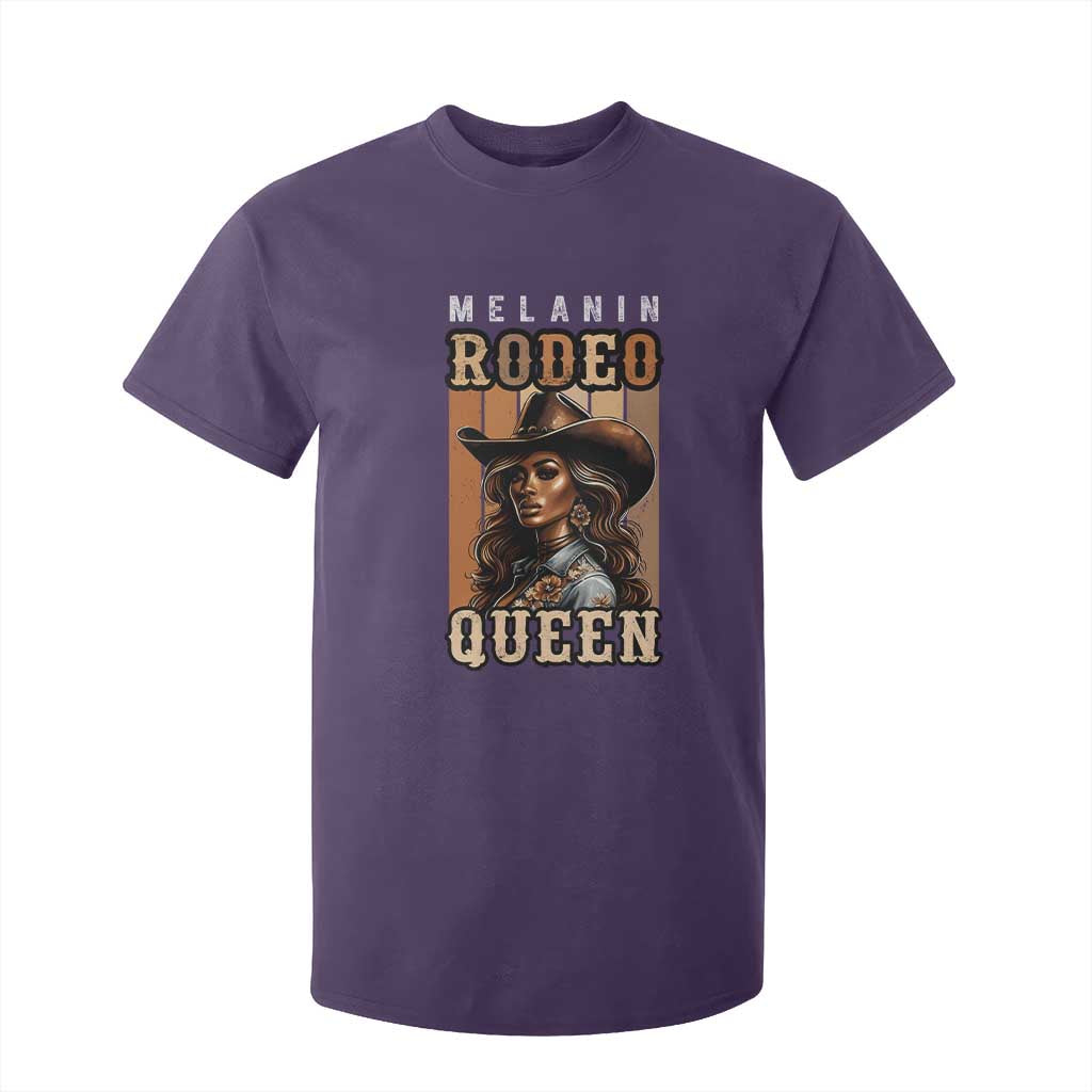 Melanin Rodeo Queen T Shirt For Kid African American Melanin Black Cowgirl TS11 Purple Print Your Wear