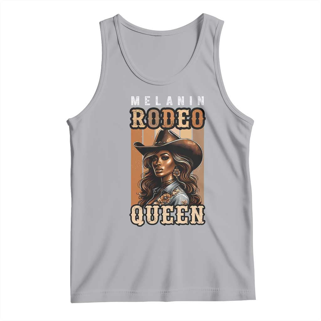 Melanin Rodeo Queen Tank Top African American Melanin Black Cowgirl TS11 Athletic Heather Print Your Wear