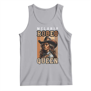 Melanin Rodeo Queen Tank Top African American Melanin Black Cowgirl TS11 Athletic Heather Print Your Wear