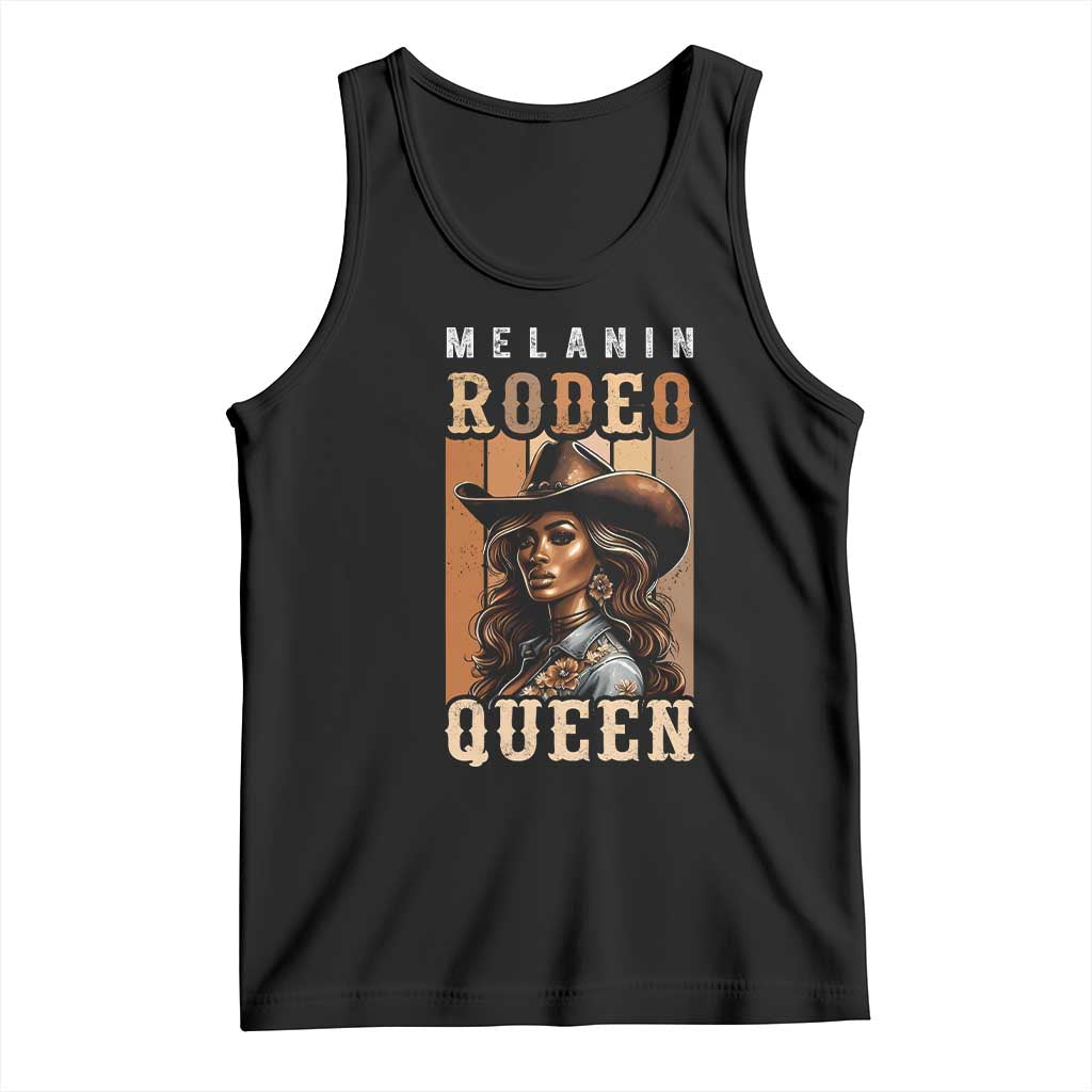 Melanin Rodeo Queen Tank Top African American Melanin Black Cowgirl TS11 Black Print Your Wear