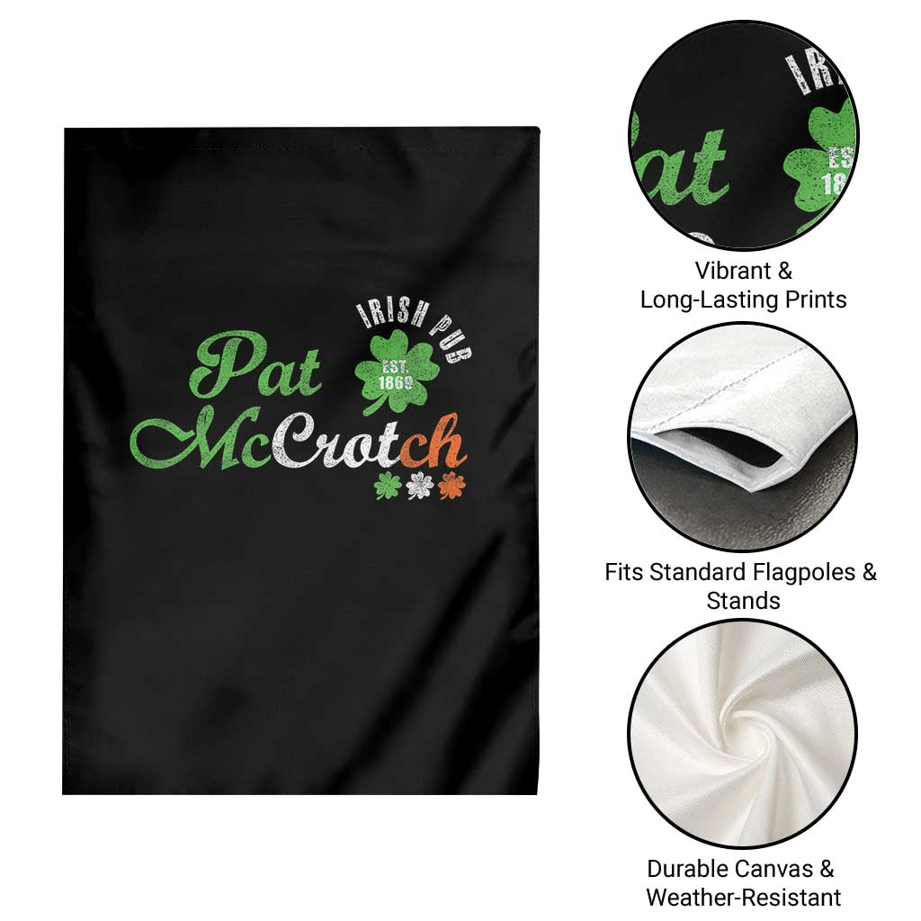 Pat McCrotch Irish Pub Garden Flag St Patricks Day Drinking Humor TS11 Print Your Wear