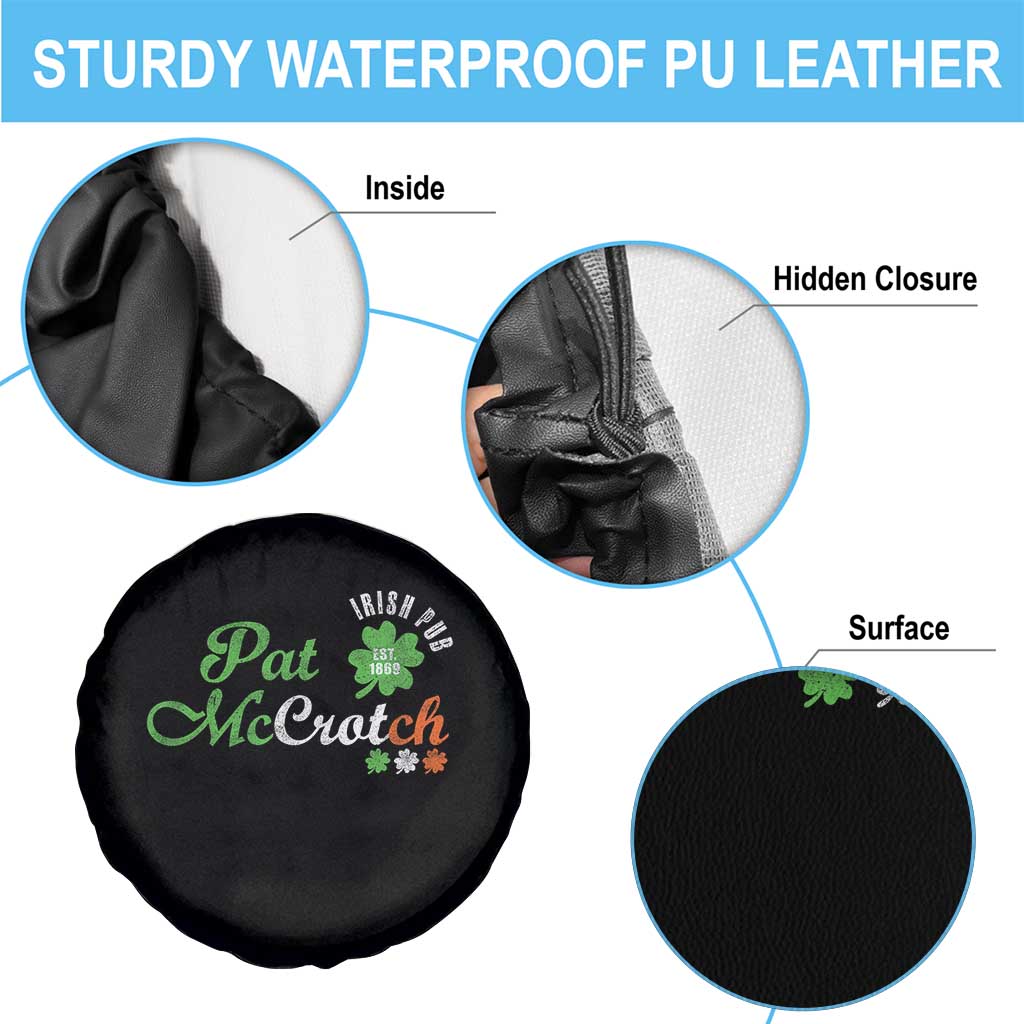 Pat McCrotch Irish Pub Spare Tire Cover St Patricks Day Drinking Humor TS11 Print Your Wear