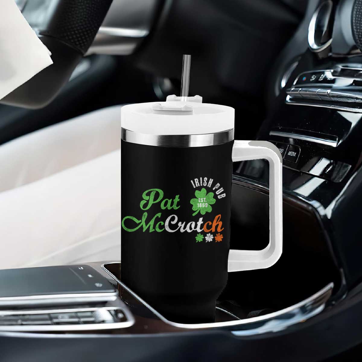 Pat McCrotch Irish Pub Tumbler With Handle St Patricks Day Drinking Humor TS11 Print Your Wear