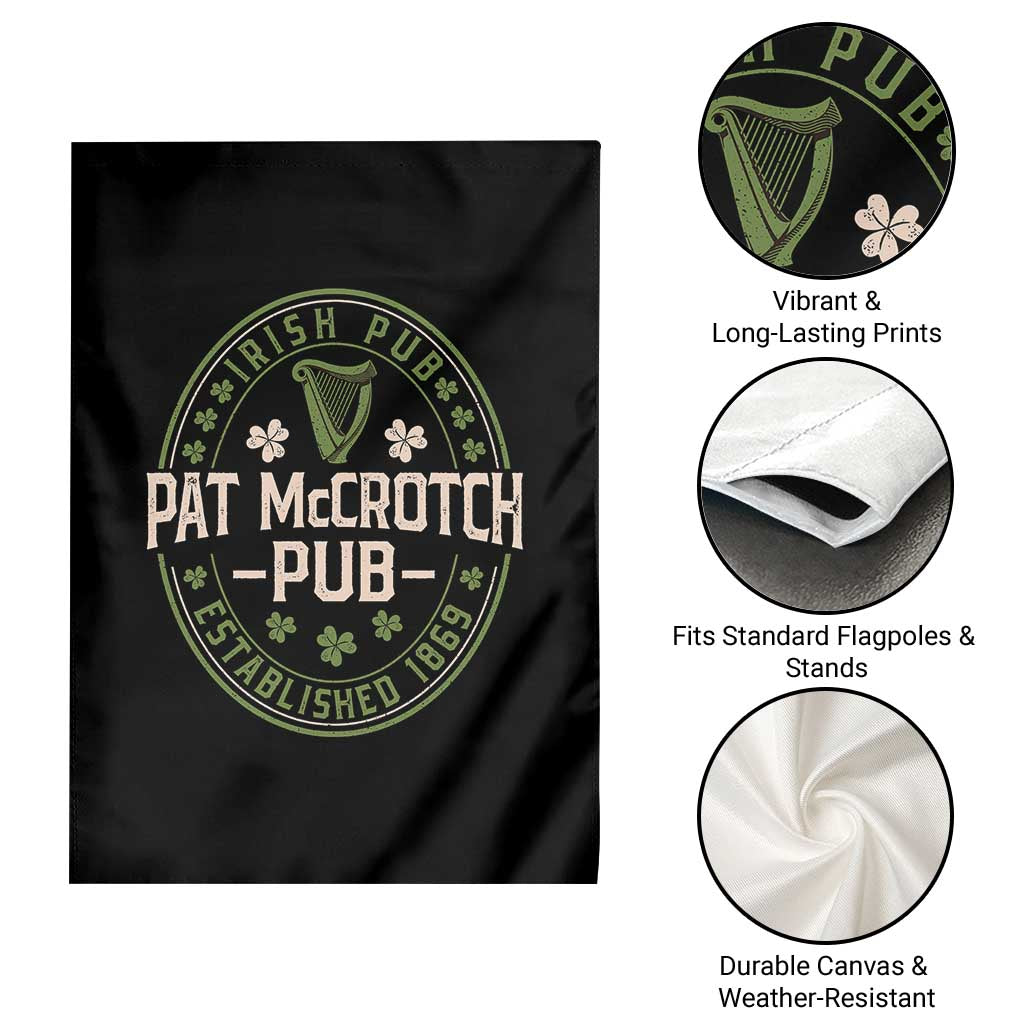 Pat McCrotch Irish Pub Garden Flag St Patricks Day Dirty Adult Drinking TS11 Print Your Wear