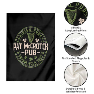 Pat McCrotch Irish Pub Garden Flag St Patricks Day Dirty Adult Drinking TS11 Print Your Wear