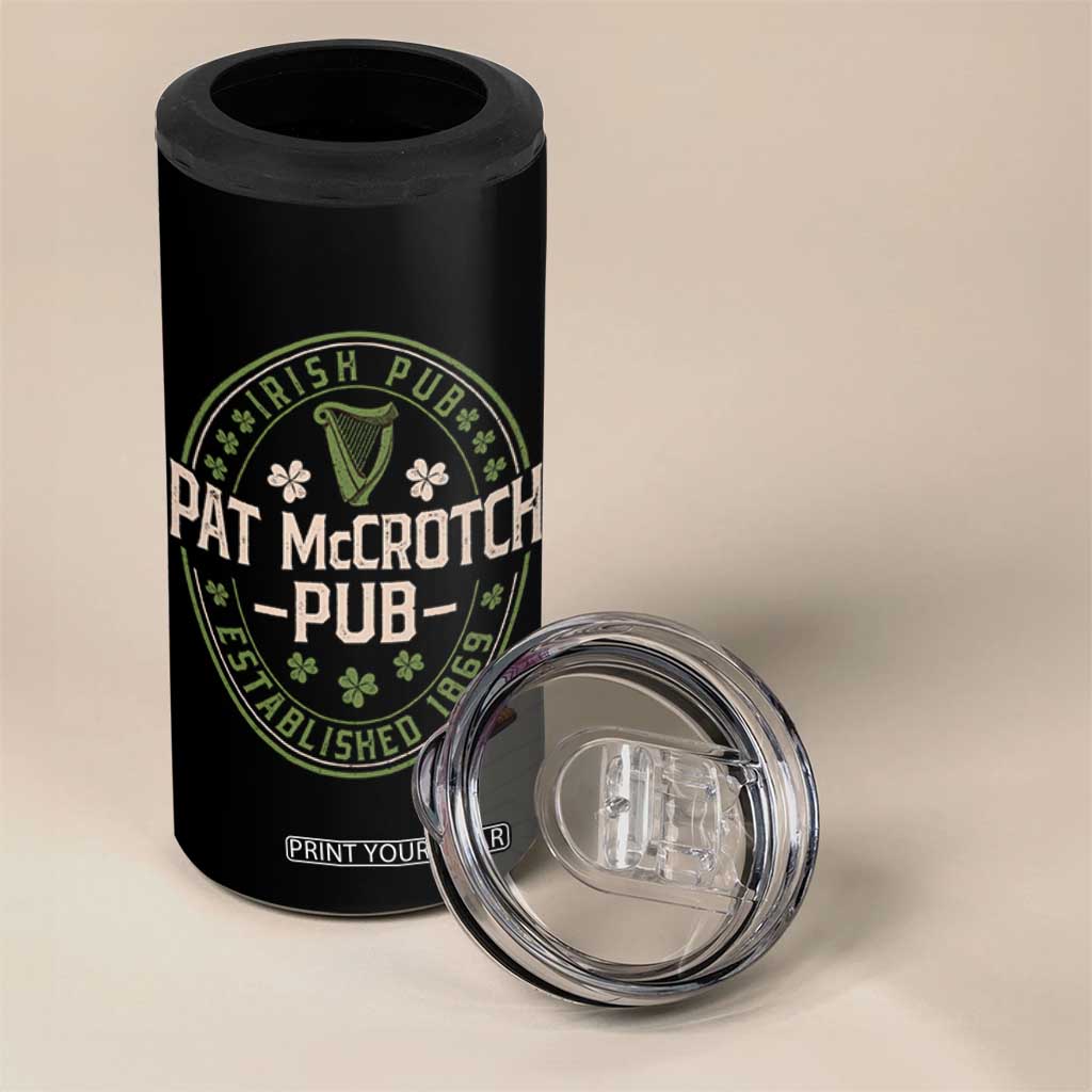 Pat McCrotch Irish Pub 4 in 1 Can Cooler Tumbler St Patricks Day Dirty Adult Drinking TS11 Print Your Wear