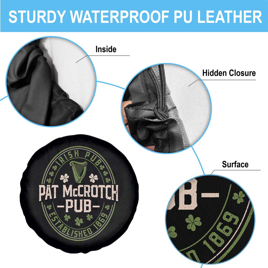 Pat McCrotch Irish Pub Spare Tire Cover St Patricks Day Dirty Adult Drinking TS11 Print Your Wear