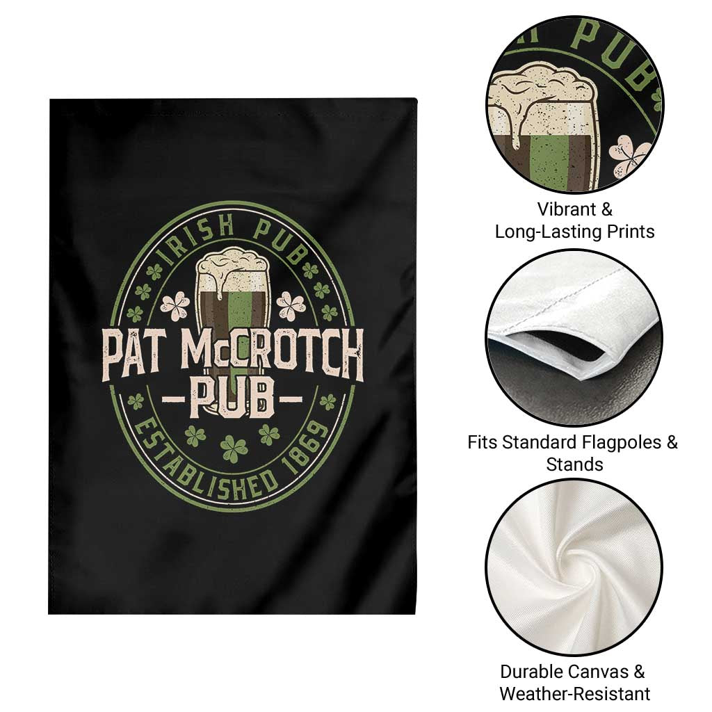 Funny Pat McCrotch Irish Pub Garden Flag St Patricks Day Adult Humor Party Drinking TS11 Print Your Wear