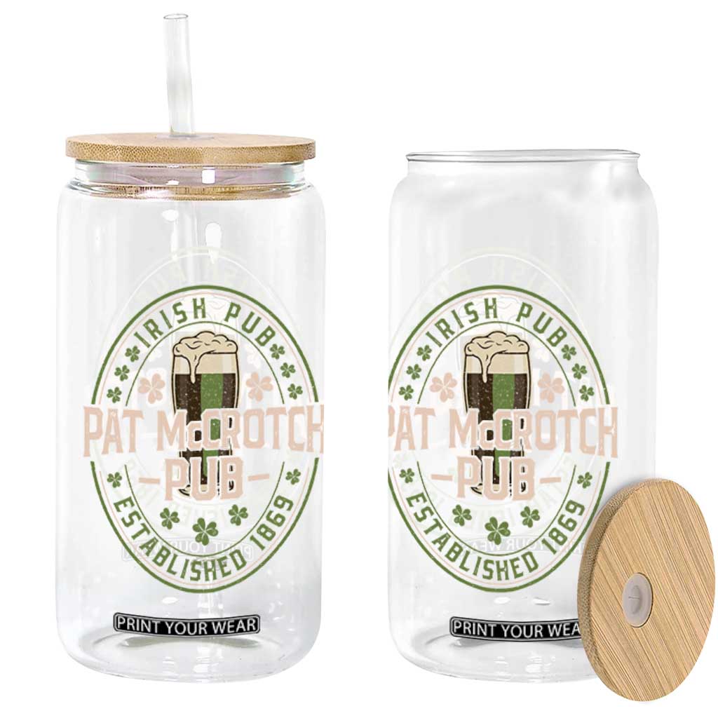 Funny Pat McCrotch Irish Pub Glass Can St Patricks Day Adult Humor Party Drinking TS11 Print Your Wear