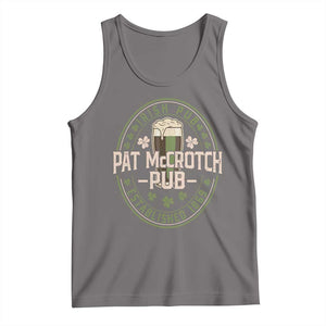 Funny Pat McCrotch Irish Pub Tank Top St Patricks Day Adult Humor Party Drinking TS11 Deep Heather Print Your Wear