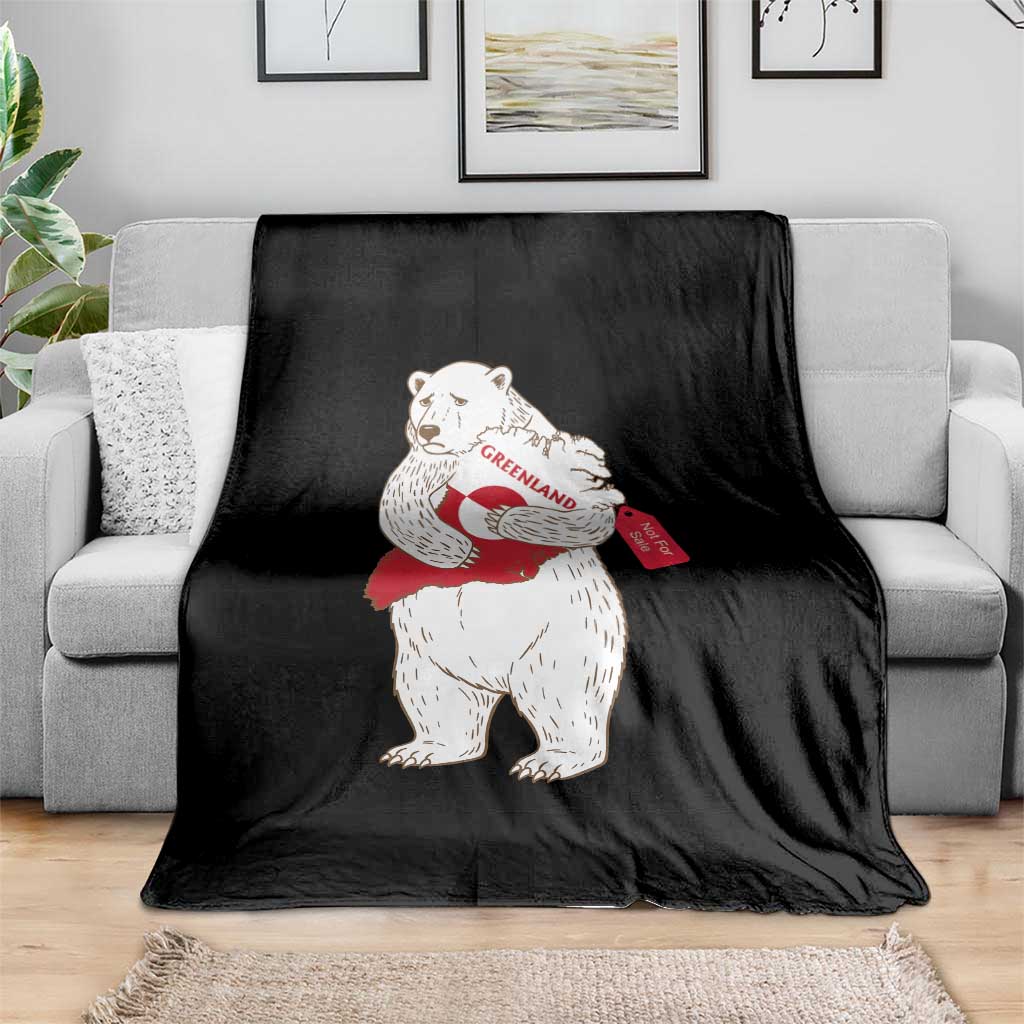 Greenland Is Not For Sale Throw Blanket Greenland Bear Hug TS11 Print Your Wear
