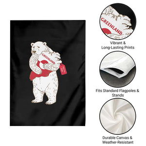 Greenland Is Not For Sale Garden Flag Greenland Bear Hug TS11 Print Your Wear