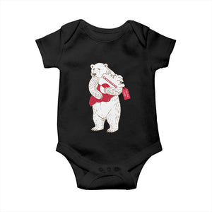 Greenland Is Not For Sale Baby Onesie Greenland Bear Hug TS11 Black Print Your Wear