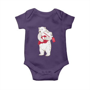Greenland Is Not For Sale Baby Onesie Greenland Bear Hug TS11 Purple Print Your Wear