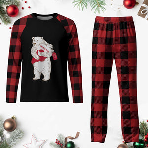Greenland Is Not For Sale Plaid Pajama Set Greenland Bear Hug TS11 Buffalo Plaid Print Your Wear